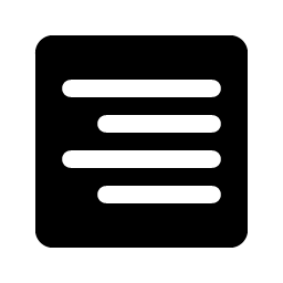 Text Align Right Fill Smiley – Icons
