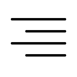 Text Align Right Thin Smiley – Icons