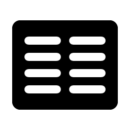 Text Columns Fill Smiley – Icons