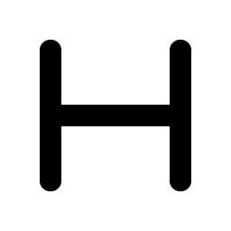 Text H Bold Smiley – Icons
