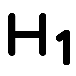 Text H One Bold Smiley – Icons