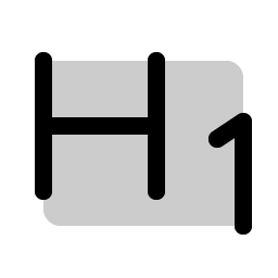 Text H One Duotone Smiley – Icons
