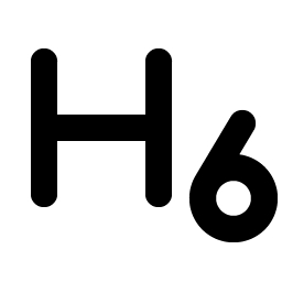 Text H Six Bold Smiley – Icons