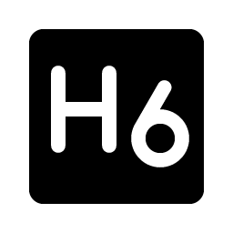 Text H Six Fill Smiley – Icons