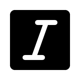 Text Italic Fill Smiley – Icons