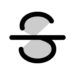 Text Strikethrough Duotone Smiley – Icons
