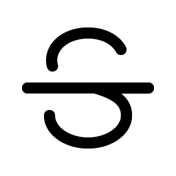 Text Strikethrough Smiley – Icons