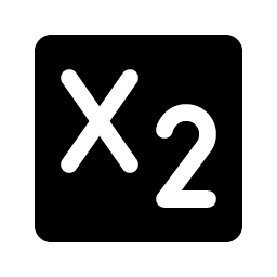 Text Subscript Fill Smiley – Icons