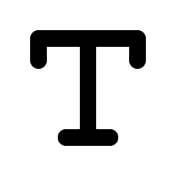 Text T Bold Smiley – Icons