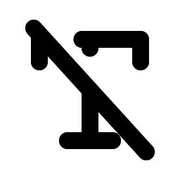 Text T Slash Bold Smiley – Icons