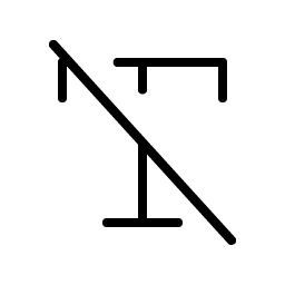 Text T Slash Thin Smiley – Icons