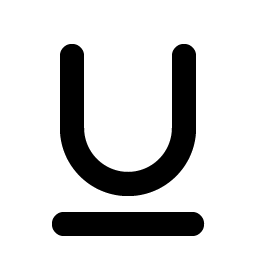 Text Underline Bold Smiley – Icons