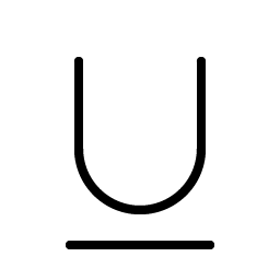 Text Underline Thin Smiley – Icons