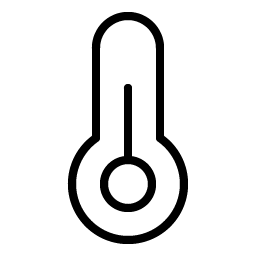 Thermometer Simple Thin Smiley – Icons