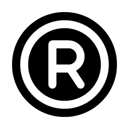 Trademark Registered Fill Smiley – Icons