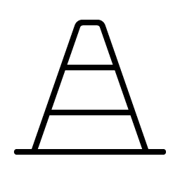 Traffic Cone Thin Smiley – Icons