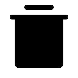 Trash Simple Fill Smiley – Icons