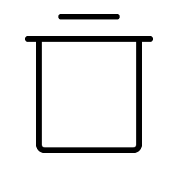 Trash Simple Thin Smiley – Icons