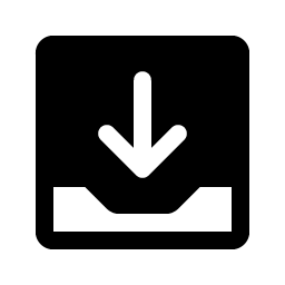 Tray Arrow Down Fill Smiley – Icons