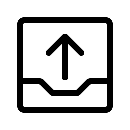 Tray Arrow Up Light Smiley – Icons