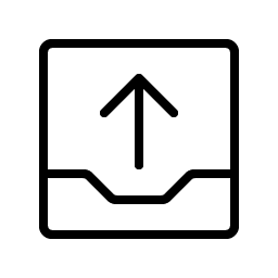 Tray Arrow Up Thin Smiley – Icons