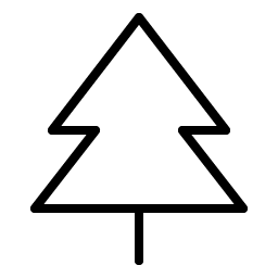 Tree Evergreen Thin Smiley – Icons
