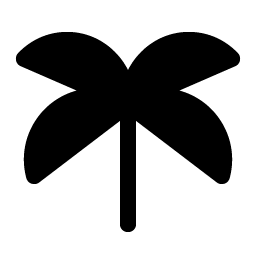 Tree Palm Fill Smiley – Icons
