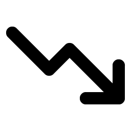 Trend Down Bold Smiley – Icons