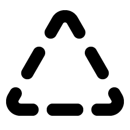 Triangle Dashed Bold Smiley – Icons