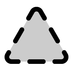 Triangle Dashed Duotone Smiley – Icons