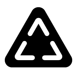 Triangle Dashed Fill Smiley – Icons