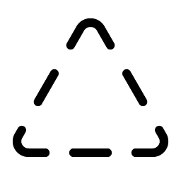Triangle Dashed Light Smiley – Icons