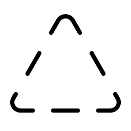 Triangle Dashed Thin Smiley – Icons