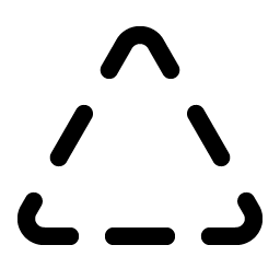 Triangle Dashed Smiley – Icons