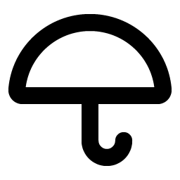 Umbrella Simple Bold Smiley – Icons