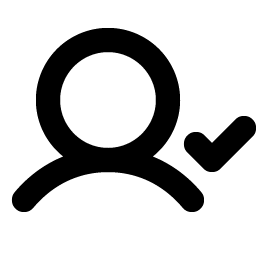 User Check Bold Smiley – Icons