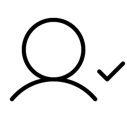 User Check Thin Smiley – Icons