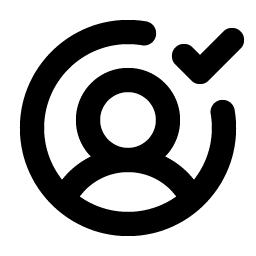 User Circle Check Bold Smiley – Icons