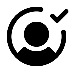 User Circle Check Fill Smiley – Icons