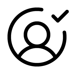 User Circle Check Light Smiley – Icons