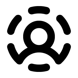 User Circle Dashed Bold Smiley – Icons