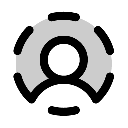 User Circle Dashed Duotone Smiley – Icons