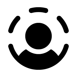 User Circle Dashed Fill Smiley – Icons
