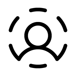 User Circle Dashed Light Smiley – Icons