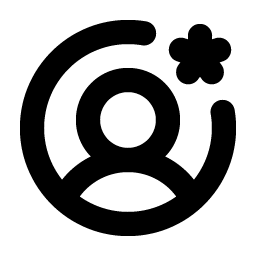 User Circle Gear Bold Smiley – Icons