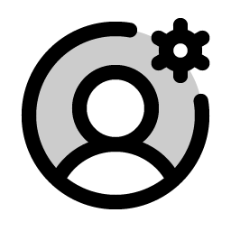 User Circle Gear Duotone Smiley – Icons