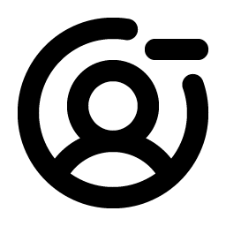 User Circle Minus Bold Smiley – Icons
