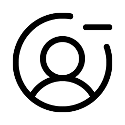 User Circle Minus Light Smiley – Icons