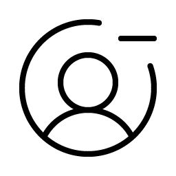 User Circle Minus Thin Smiley – Icons