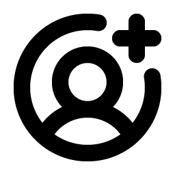 User Circle Plus Bold Smiley – Icons